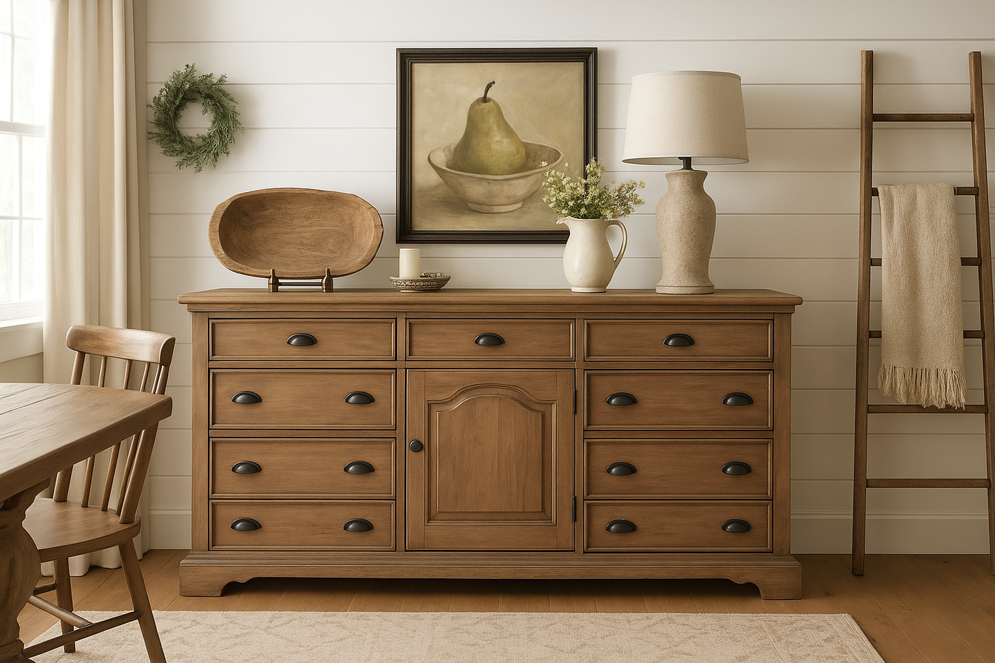 Solid Wood Sideboard