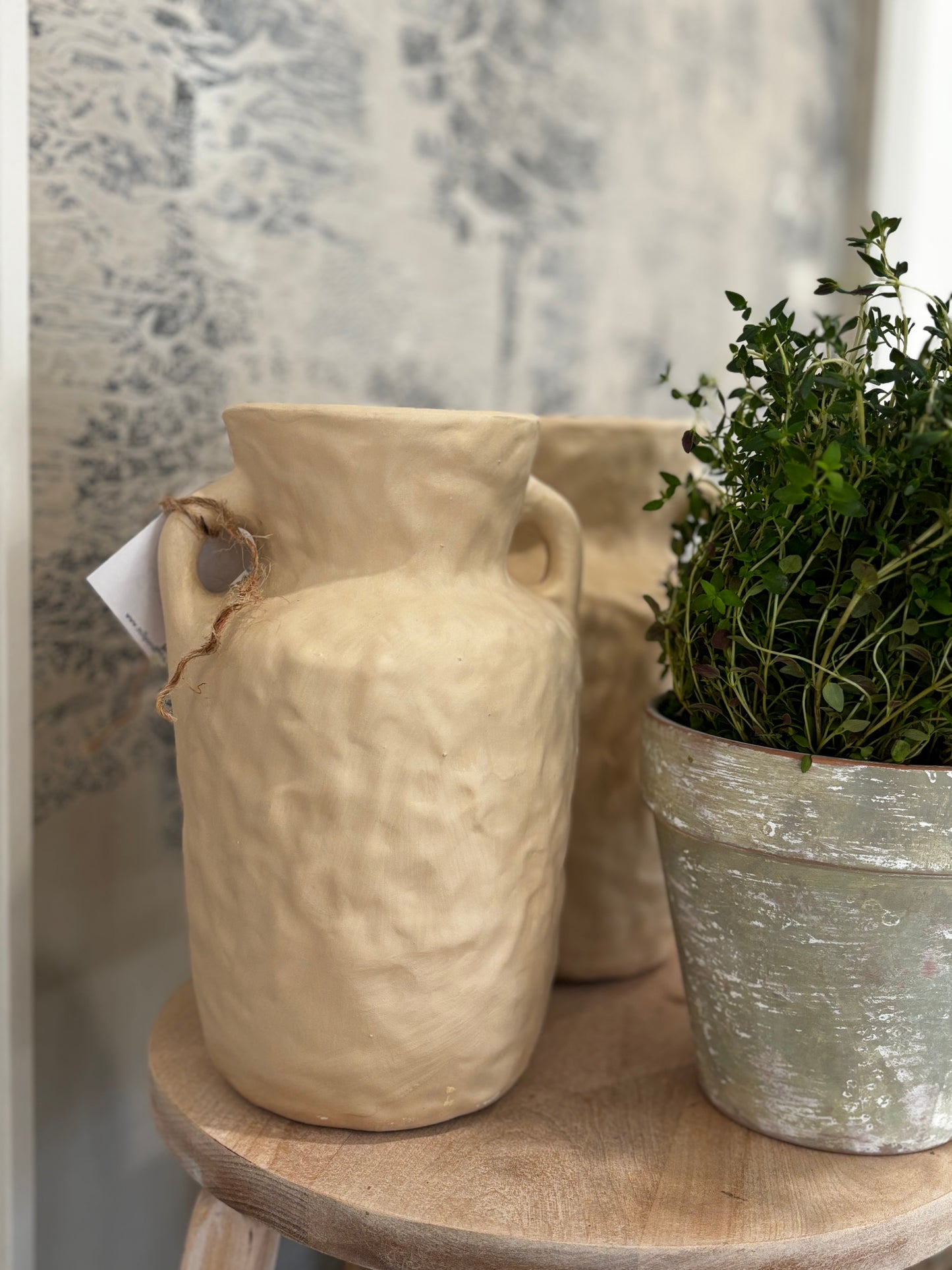 Ceramic textured vase