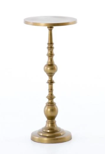 Brass end table