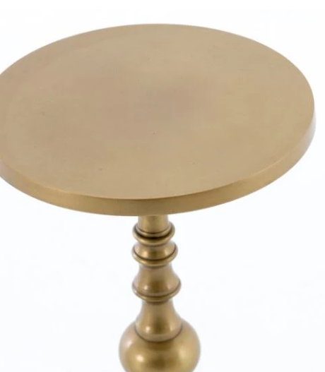 Brass end table