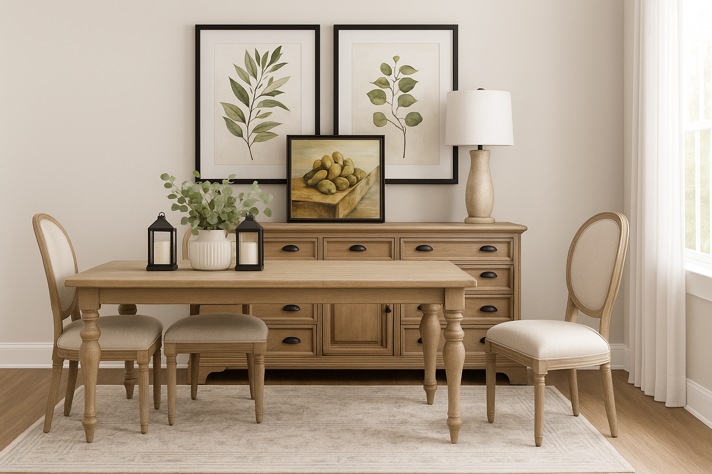 Solid Wood Sideboard