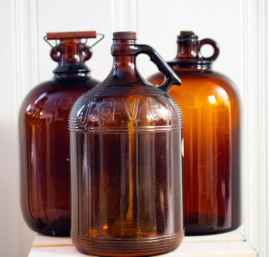 Antique Amber Jug 16oz