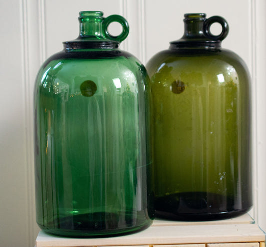 Antique Green Glass Jug