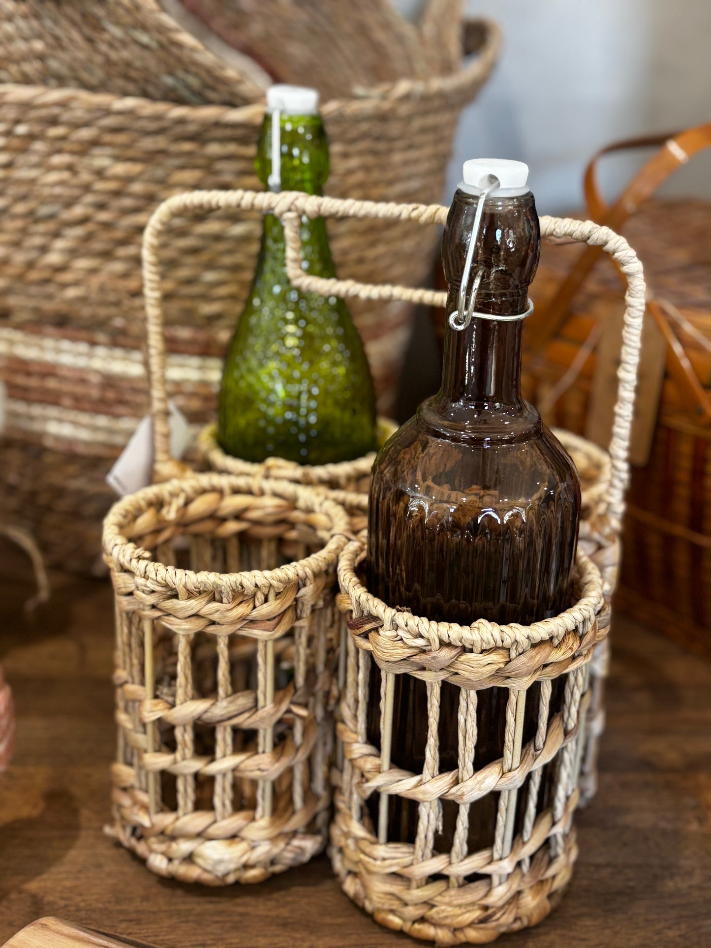 Bottle Basket Woven