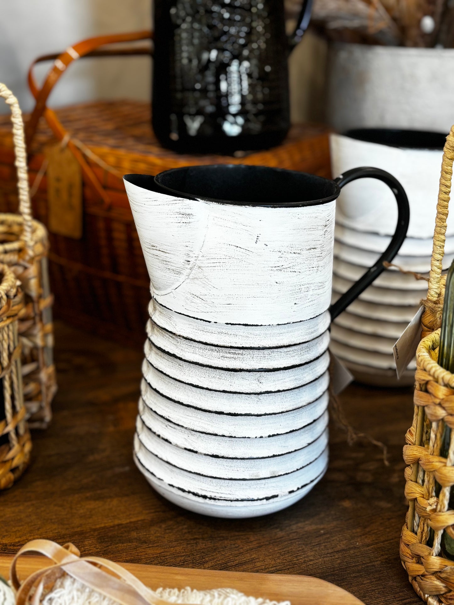 Metal Farmhouse Pitcher