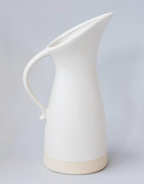 Modern white pitcher