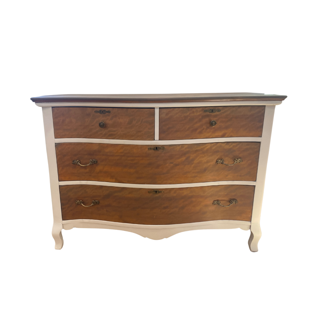 Antique Serpentine Dresser