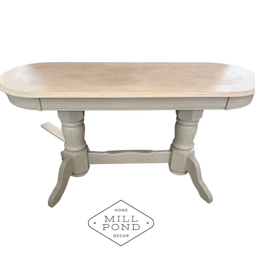 Light wood console table